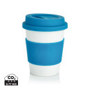 ECO PLA Kaffeebecher Farbe: blau, weiß