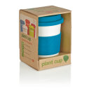 ECO PLA Kaffeebecher Farbe: blau, weiß