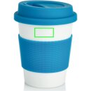 ECO PLA Kaffeebecher Farbe: blau, weiß