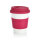 ECO PLA Kaffeebecher Farbe: rosa, weiß