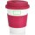 ECO PLA Kaffeebecher Farbe: rosa, weiß
