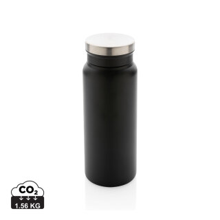 RCS recycelte Stainless Steel Vakuumflasche 600ml Farbe: schwarz, schwarz