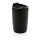 GRS recycelter PP-Becher mit Flip-Deckel Farbe: schwarz