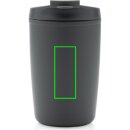 GRS recycelter PP-Becher mit Flip-Deckel Farbe: anthrazit