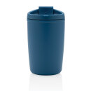 GRS recycelter PP-Becher mit Flip-Deckel Farbe: blau