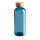 GRS rPET Flasche mit Bambus-Deckel Farbe: blau