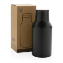 RCS recycelte Stainless Steel Kompakt-Flasche Farbe: schwarz