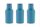 RCS recycelte Stainless Steel Kompakt-Flasche Farbe: blau