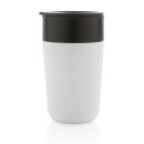 GRS recycelte PP und Stainless Steel Tasse mit Griff Farbe: weiß