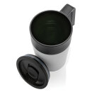 GRS recycelte PP und Stainless Steel Tasse mit Griff Farbe: weiß