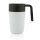 GRS recycelte PP und Stainless Steel Tasse mit Griff Farbe: weiß