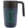 GRS recycelte PP und Stainless Steel Tasse mit Griff Farbe: navy blau