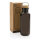 GRS rPET Flasche with Bambusdeckel und Griff Farbe: schwarz