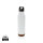 Auslaufsichere Vakuum-Flasche mit Kork Farbe: weiß