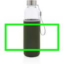 Glasflasche mit Neopren-Sleeve Farbe: grün