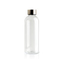 Auslaufsichere Trinkflasche mit Metalldeckel Farbe: transparent