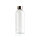 Auslaufsichere Trinkflasche mit Metalldeckel Farbe: transparent