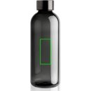 Auslaufsichere Trinkflasche mit Metalldeckel Farbe: schwarz