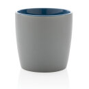 Keramiktasse innen coloriert Farbe: blau, grau