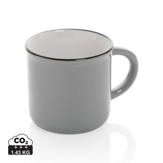 Vintage Keramiktasse Farbe: grau