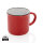 Vintage Keramiktasse Farbe: rot