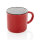 Vintage Keramiktasse Farbe: rot