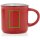 Vintage Keramiktasse Farbe: rot