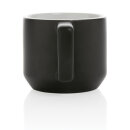 Moderne Keramiktasse Farbe: schwarz, weiß