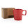 Moderne Keramik Kaffeetasse Farbe: rot