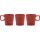Moderne Keramik Kaffeetasse Farbe: rot