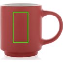 Stapelbare Keramiktasse Farbe: rot