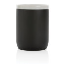 Keramiktasse mit weißem Rand Farbe: schwarz, weiß
