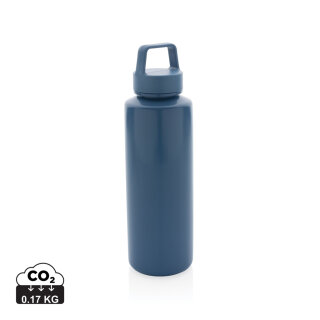 Wasserflasche mit Henkel aus RCS rPP Farbe: blau