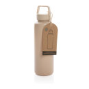 Wasserflasche mit Henkel aus RCS rPP Farbe: braun