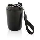 Cuppa Vakuumbecher aus RCS-Stahl mit Umhängeband Farbe: schwarz