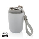 Cuppa Vakuumbecher aus RCS-Stahl mit Umhängeband Farbe: weiß