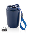 Cuppa Vakuumbecher aus RCS-Stahl mit Umhängeband Farbe: blau