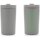 Doppelwandiger Vakuum-Becher aus RCS recyceltem SS Farbe: grau