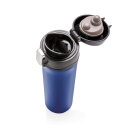 Easy Lock Vakuum-Flasche aus RCS recyceltem Stahl Farbe: blau