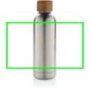 Wood Vakuumflasche aus RCS recyceltem Stainless-Steel Farbe: silber