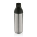 Flow Vakuumflasche aus RCS recyceltem Stainless-Steel Farbe: silber