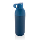 Flow Vakuumflasche aus RCS recyceltem Stainless-Steel Farbe: blau