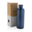 Impact Vakuumflasche aus RCS recyceltem Stainless-Steel Farbe: blau