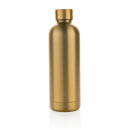 Impact Vakuumflasche aus RCS recyceltem Stainless-Steel Farbe: gold