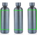 Impact Vakuumflasche aus RCS recyceltem Stainless-Steel Farbe: hellblau