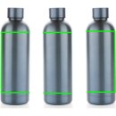 Impact Vakuumflasche aus RCS recyceltem Stainless-Steel Farbe: hellblau