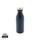 Deluxe Wasserflasche aus RCS recyceltem Stainless-Steel Farbe: navy blau