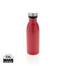 Deluxe Wasserflasche aus RCS recyceltem Stainless-Steel Farbe: rot