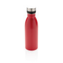 Deluxe Wasserflasche aus RCS recyceltem Stainless-Steel Farbe: rot