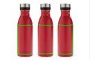 Deluxe Wasserflasche aus RCS recyceltem Stainless-Steel Farbe: rot